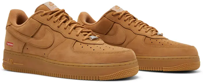 Supreme x Nike Air Force 1 Low SP 'Box Logo - Wheat'(MASTER COPY), image 8