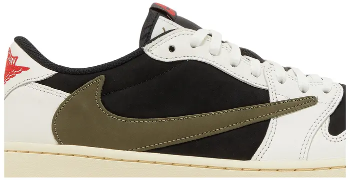 Travis Scott x Wmns Air Jordan 1 Retro Low OG SP 'Olive'(MASTER COPY), image 2